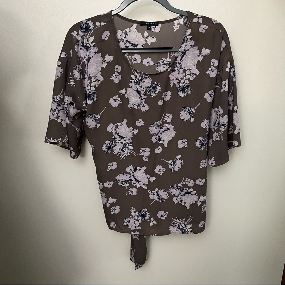 Floral Women's Top in Mauve